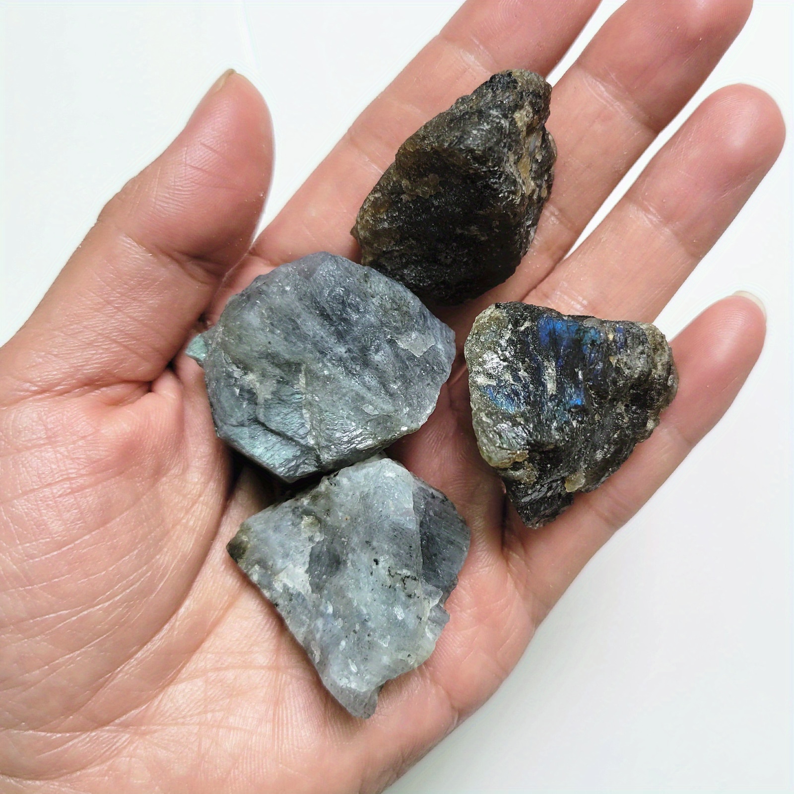 Labradorite Rough Stones Raw Healing Crystals Aromatherapy Diffuser